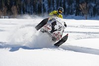В Артыбаше состоялись снегоходные соревнования "Телецкое снежное ралли"