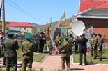 Открытие памятника пограничникам в Улагане